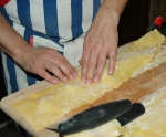 Photo of me, shaping the ravioli